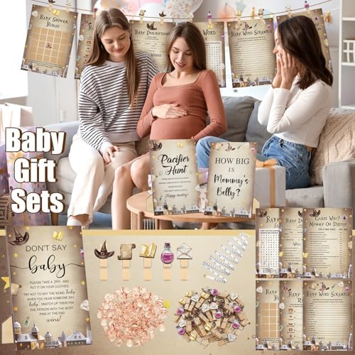 Sherr 476 Pcs Magical Baby Shower Game Set, 9 Style Baby Shower Activities - Image 6