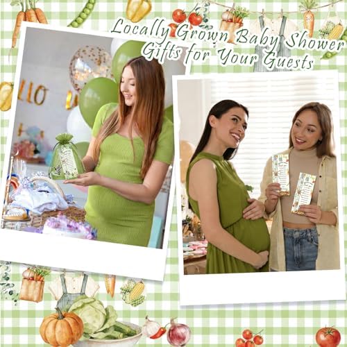 145 Pieces Locally Grown Baby Shower Gifts for Guest Farmers Market Baby On the Way Ballpoint Pens and Keychains Favors Bulk Retractable Baby Shower Pens Gender Reveal Greeting Cards Souvenirs Prizes - Image 7