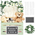 Barydat Wooden Baby Shower Crate Closet Baskets for Baby Shower, Green by home