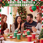 Mimorou 300 Pack 8 oz Christmas Disposable Paper Cups for Party Supplies - Image 5