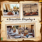 6PCS 7.4in Cowboy Hat Vase Western Table Centerpieces, Star Belt, Brown - Image 5