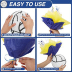 72 Pieces Volleyball Paper Lanterns Centerpieces Decorations Volleyball Lanterns with Metallic Foil Centerpiece Wrapping Paper and Ribbons for Volleyball Birthday Party (72 PCS, Volleyball) - Image 3