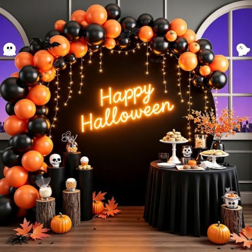 Gallety 7.2FT Black Round Backdrop Cover with String Lights, Adjustable Fit for 5FT–7.2FT Circle Arch Stands, 4 Metal Clips & 24 Clear Clips, Circle Backdrop Cover for Wedding, Birthday & Graduation - Image 4
