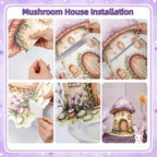 Eaasty 5 Pcs Fairy Party Decorations 16-24 Inch Purple Fairy Large Cutouts - Image 5