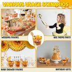 meekoo 30 Sets Mini Honey Bee Pots with Wooden Dippers Charms Honey Jars - Image 3