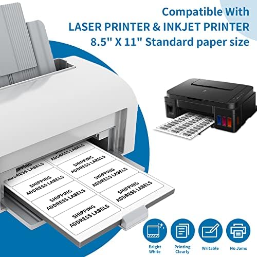 2" x 4" (20000 Labels) Shipping Mailing Labels Printable White - Image 3
