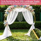 Balloon Arch Stand Metal Round Backdrop Stand Circle Balloon Arch Frame Wedding Arches 5FT for Ceremony Birthday Party Baby Shower Decoration - Image 6