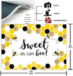 Avezano Sweet As Can Bee Backdrop for Girl Baby Shower Honeycomb Bee Baby Shower Bee-Day Birthday Party Decorations Cake Table Banner Photoshoot Photography Background (8x6ft) - Image 2
