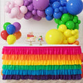 14ft Table Skirt Rainbow Tablecloth Unicorn Tutu Table Skirt for Rectangular Table Birthday Party Decoration by Jevix