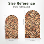 Leopard Print Arch Backdrop Cover Set, 7.2FT & 6FT Wrinkle-Free Spandex Fitted Chiara Backdrop Stand Covers for Baby Shower Birthday Party Wild Animal Theme Photo Booth Decor - Image 5
