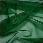 60 Yard Organza Fabric 44" Wide for Wedding Event Décor - Hunter Green - Image 4