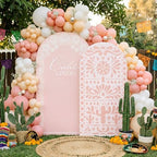 Mindsoft 2 Set Cielito Lindo Backdrop Cover 7.2ft 6.6ft Arch Pink - Image 6