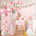 Kriyokiaa One Silly Goose Birthday Decor Girl, Goose 1st Party Kit - Image 6