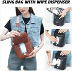 MYHOZEE Mini Diaper Bag Crossbody Small Diaper Bag Purse with Wipes Pocket - Image 4