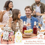Jingmore 30 Sets Mini Crown Candy Boxes Party Favor,Rose Gold and Clear - Image 5