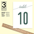 Number Design Table Number Cards Double Sided Party Table Numbers for Reception Baby Shower Anniversary Birthday Bridal Party 5x7 100 Pcs - Image 4