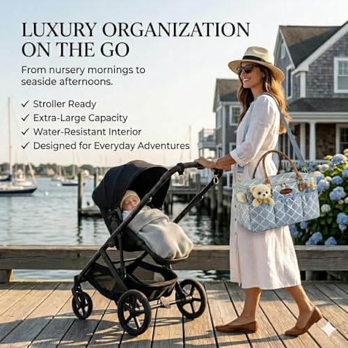 DOKUS & CO Luxe Diaper Caddy Organizer, Extra Large Collapsible Nursery Storage Tote for Baby Essentials & Travel - Image 4