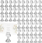 48 Pack Harp Clip Wedding Table Number Holders 1.7 inch Metal Place Card by Unknown