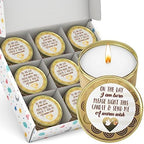 Majestic Zen Baby Shower Candle Favors Gift Set |9-Pack Neutral Scented Soy Wax Candles with Fresh Baby Powder |Long Lasting 40 Hour Burn |Unique Gender Reveal Party Favors & Baby Shower Decorations by MajesticZen