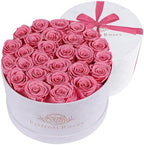 Prifroti 27 Flowers in a Luxury Suede Box, Birthday Gifts for Women, Preserved Flowers, Mothers Day Roses Gift for Mom, Light Pink - Image 7