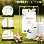 Gold Wedding Welcome Sign Stand Display Easel Stand - Image 2
