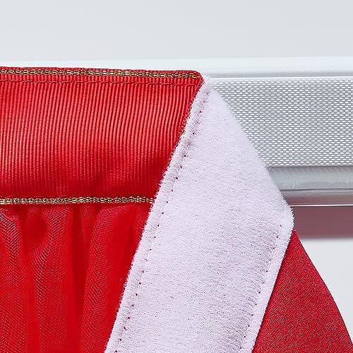 Suppromo 14ft Red Tulle Tutu Table Skirt Ruffle Table Skirting for Graduation Baby Shower Birthday Party Wedding Christmas Decorations(Red,L14(ft)*H 30in) - Image 5