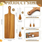 Ziliny 6 Sets Baby Shower Game Prizes Cheese Board Gift Sets, Acacia Color - Image 2