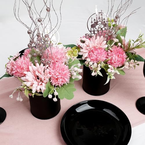 Birthday Flowers Table Centerpieces, Hot Pink & Rose Gold - Image 4