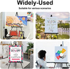 Falling in Art 65" A-Frame Wooden Tripod Easel Stand (Black) - Image 6