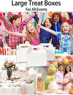 Happyhiram 30 Pack White Large Welcome Gable Boxes for Wedding, 9x6x6 Inch - Image 6