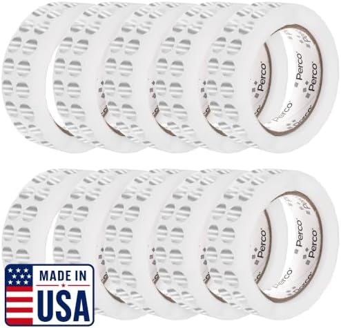 Perco Metallic Silver Perforated Round Circle Dot Sticker 1/2-Inch Labels — 10 Rolls, 30,000 Stickers — Packaging, Labeling for Asset Tags, Equipment ID & Modern Coding, Strong Adhesive — Made in USA by Perco