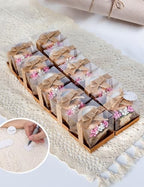 Ju's Favors Pack of 10 Wood Candle Holders,Baby Shower Favors for Girls,Baby Shower Party Favors for Guests,Baby Girl Gender Reveal Gift, Christening Party Return Favors.(Light-Pink) - Image 2