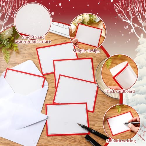 AmazingSpark 200 Kit Panel Blank Cards with Envelopes Bulk 4 x 5'' - Image 5