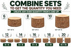 Set of 8 XL (12-14") Wood Slices for Centerpieces! Wood Slice Holiday Plate Chargers, Wedding Table Decor Centerpieces. Set of 8 XL (12-14") - Image 4