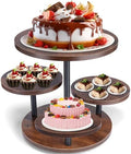 ZMCYNG Cupcake Stand, 4 Tier Round Wood Cupcake Tower Stand for 50 Cupcakes by ZMCYNG