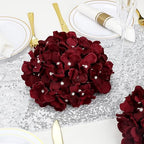 Burgundy Hydrangea Flower Balls for Centerpieces - 12 PCS - Image 5