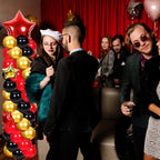 Gejoy Red Black Gold Balloon Column Stand Kit, Adjustable 1.4-6.6 ft - Image 4