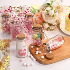 Sieral 48 Pcs 3.4 oz Small Glass Bottles Favor Jars with Cork Lids Baby Shower Decorative Milk Jar for Party Candy Decorations Souvenirs (It's a Girl) - Image 7
