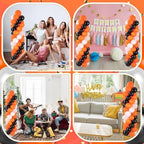 Balloon Column Stand with 102Pcs Balloons, Halloween Balloon Column Kit Set of 2, Metal Balloon Tower Stand with Base for Floor, Height Adjustable from 1.57 to 7 Ft, For Party Decorations - Image 6