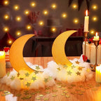 Wonderjune 9 Sets Star and Moon Centerpieces Baby Shower Decor, Gold - Image 4