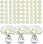 Auihiay 304Pcs Hydrangea Artificial Flowers Bulk, Silk Hydrangeas Flowers by Auihiay