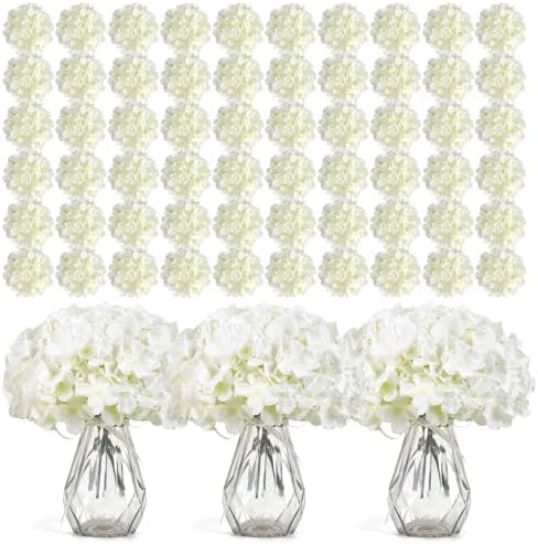Auihiay 304Pcs Hydrangea Artificial Flowers Bulk, Silk Hydrangeas Flowers by Auihiay
