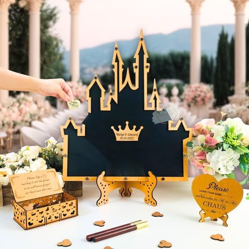 Fairytale Princess Castle Drop Box Guest Book Alternative, Wedding Birthday - Image 2