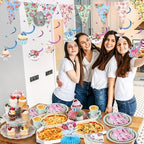 257 Pcs Tea Party Supplies Floral Paper Tea Party Decor, Green - Image 6