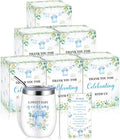 Hoolerry 6 Set Baby Shower Cups, 12oz Stainless Steel Tumbler, Greens by Hoolerry
