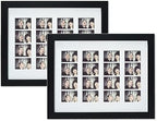 Golden State Art Photo Booth Frame, Black Wood and Real Glass, 2 Pack by GoldenStateArt