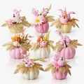 Amyhill 8 Pcs Fall Pink Pumpkin Baby Shower Table Centerpiece Decor, Floral by Amyhill