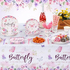 Funnymoom 452 Pcs Butterfly Baby Shower Party Decoration Supplies for 50 - Image 4