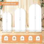 Arch Backdrop Cover Stretchy Backdrop (White, 4+5+6FT) - Image 2