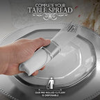 400 Pieces Pre Rolled Silver Plastic Cutlery Set, Individually Wrapped Plastic Silverware Set with 100 Forks, 100 Knives, 100 Spoons, 100 Napkins, Utensils for Weddings, Service for 100 Guests - Image 5
